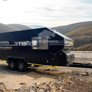 Casas minúsculas prontas para o carro de trailers de casas