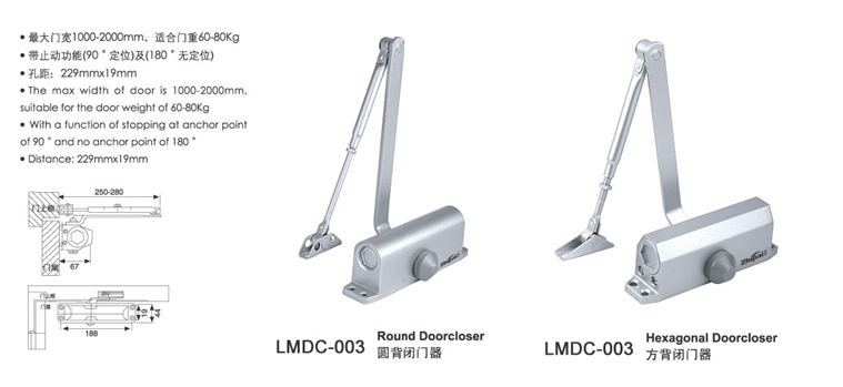 60-80kgs door closer