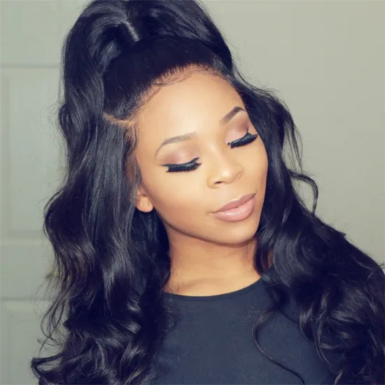 Raw Peruvian Virgin Body Wave Human Hair Hd Lace Front Wig For Black Women Wholesale Full Transparent 360 Lace Frontal Wig Cheap