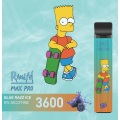 RandM Max Pro Cartoon Style 3600 Puffs Disposable Vape 1100mAh Rechargeable Wholesale