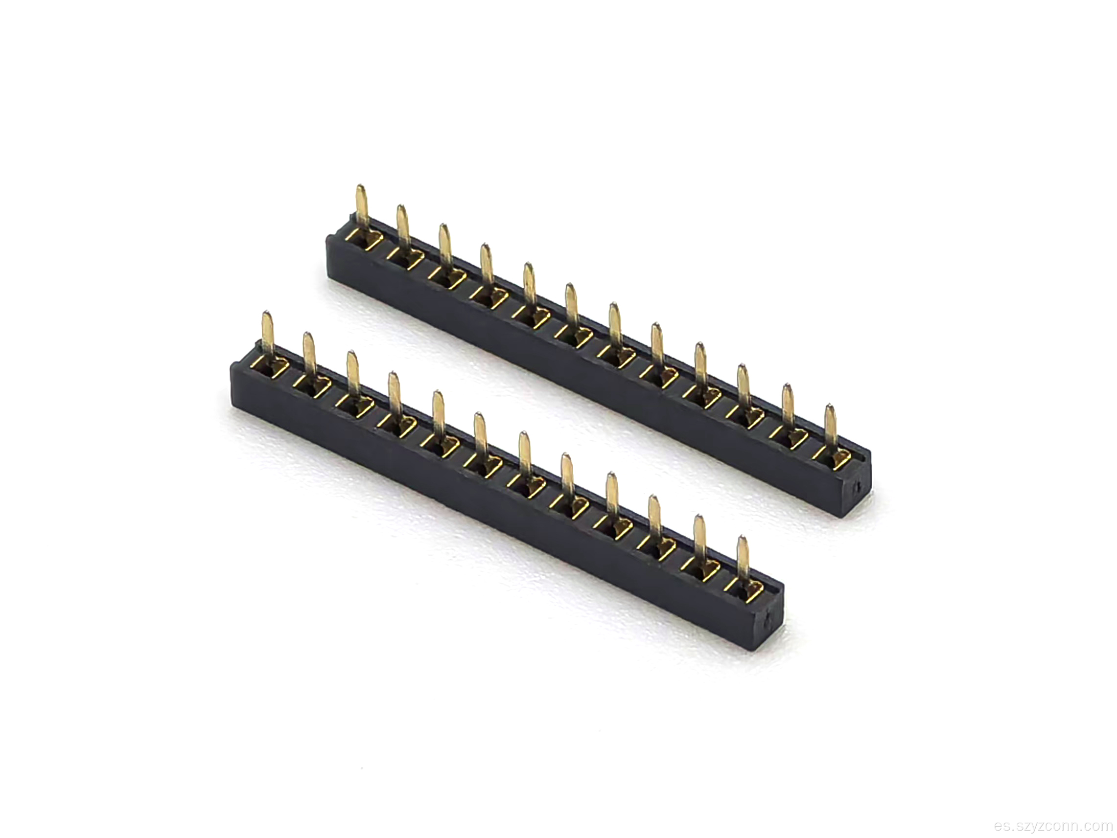 Conector de cabecera hembra de paso de 2,0 mm recto 12P