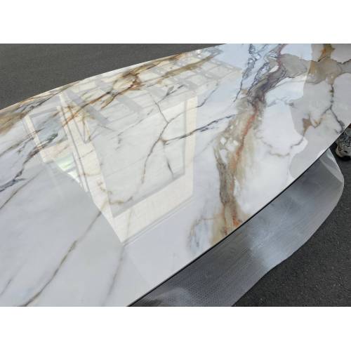Luxury Classical Marble Top Dining Table for 8