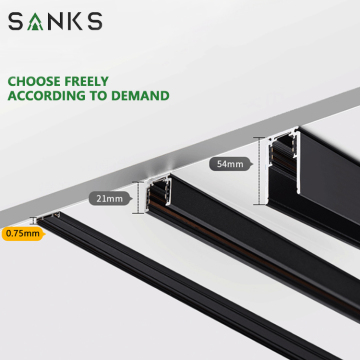 High Quality Ultra-thin Adjustable Aluminum LED Track Light for Home Office