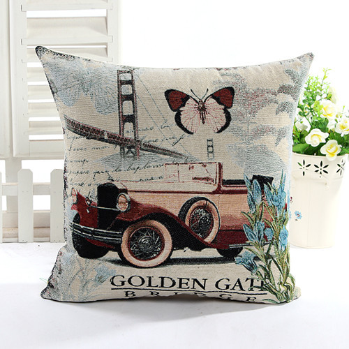 New-Style Yarn Dyed Jacquard Cushion Like Embroidery Pillow (LPL-29)