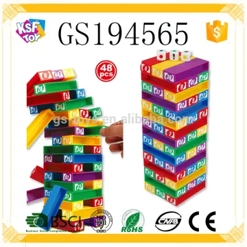 Hot Sale Building Block Plastic Toy Baby Game Jenga Educational Toys