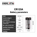 CR123A الباب الذكي بطارية إنذار متينة الباب