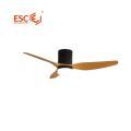 Remote control dc copper wooden ceiling fan