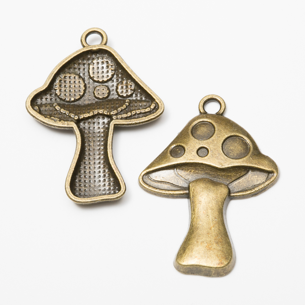 8 pcs Antique zinc alloy mushroom Charms Diy Jewelry Finding 7885