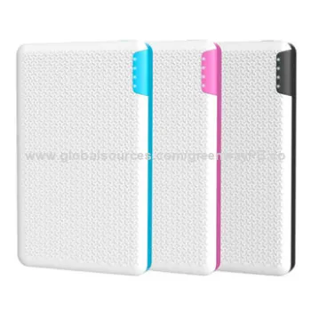 2,400mAh Credit Card Design Ultra-thin External Portable Power Bank for Smartphones