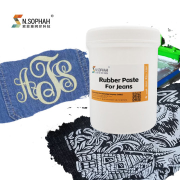 Water-Based Screen Printing Rubber Paste for Jeans Manufacturing