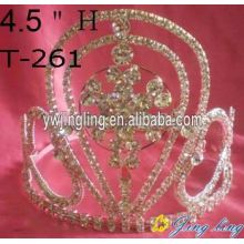 Rhinestone snow flower Pageant Crowns