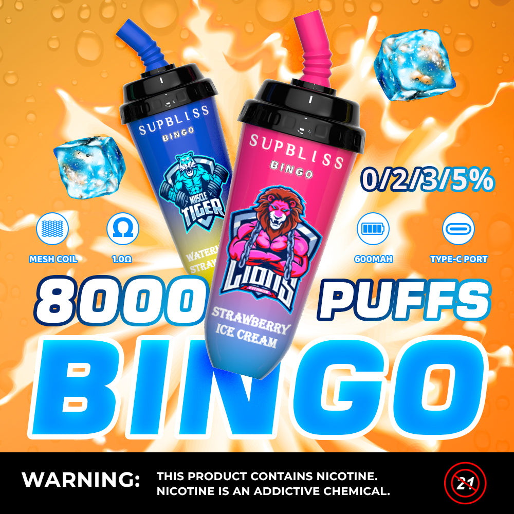 Kaufen Sie Supbliss Bingo 8000puff Dispositable Ecigarette