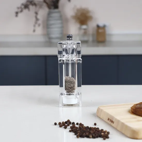 Adjustable Ceramic Stainless Steel Sea Salt and Pepper Grinder Set: The Perfect Mill for Your Kitchen