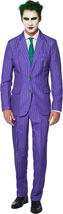 Funny Men`s Jacket Outfit with Tie Pants