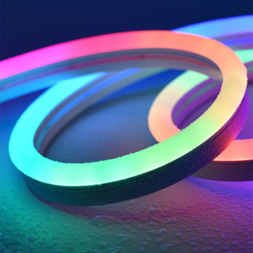 Multicolor LED Tube Lighting for Outdoor Building Wall - IC Pixels Smart RGB Neon Flex Strip