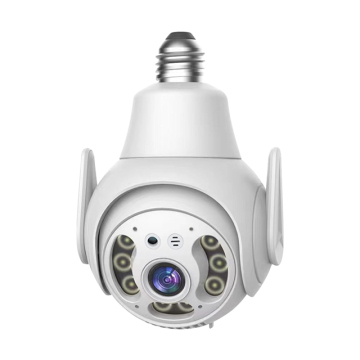 PAGATAH V380 Pro E27 Seat Bulb 2MP Camera - WiFi CCTV, Auto Tracking, Waterproof