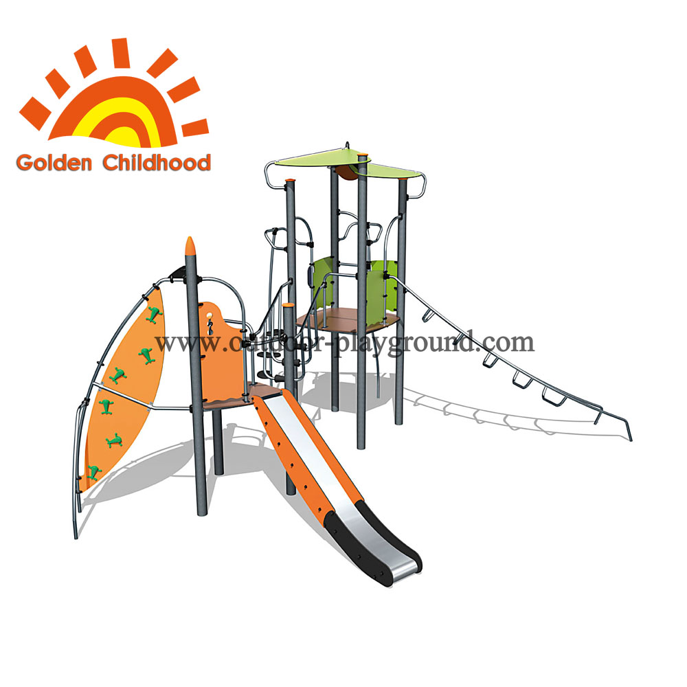 Kids playset climbing net