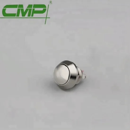 Diameter 12mm Waterproof Push Button Switch