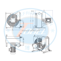 Lubricating oil self-circulating cooler air cooled oil cooler with a oil pump independent circulation cooling