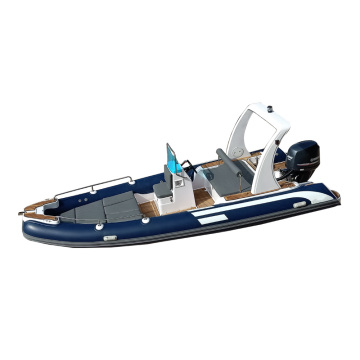 Luxury 6m Outboard Console Rib Boat with Convertible Dining Table and Teak Flooring