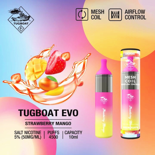 Lemon Tart Tugboat Evo Disponível Vape 4500 Puffs