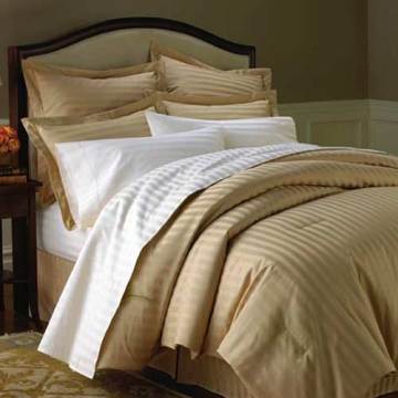 Cotton Blended Hotel Sheets  250TC 1cm Stripe