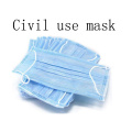 Masque de protection jetable de protection de filtre à trois couches