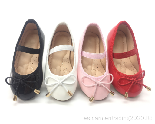 Nuevos zapatos individuales de chicas coreanas arco negro