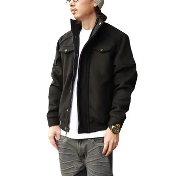 Men's Winter Woolen Standard Collar Jacket