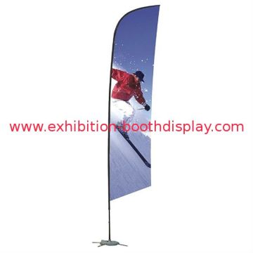 Custom Straight Feather Flying Banners With Pole , Single Double Sided