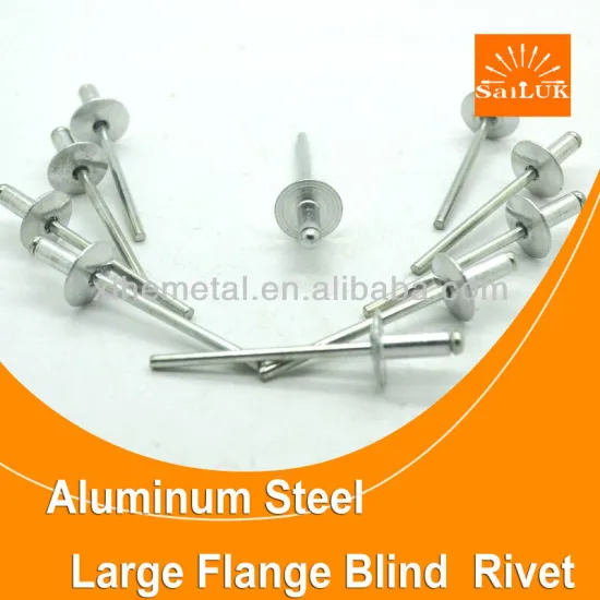 Standard aluminum large flange pop rivets