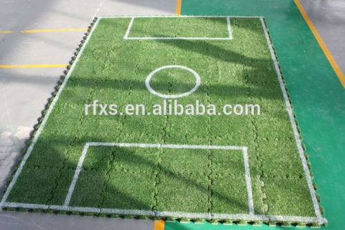 Interlock Artificial Turf/Movable Lawn Pad for Football/ Soccer/ Playground