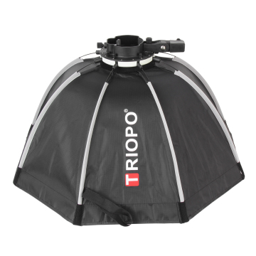Triopo KX65 65 cm Octagon ombrello Softbox con griglia a nido d'ape per godox v1 speedlite