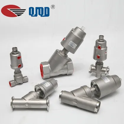 Quanjia Stainless Steel Pneumatic Shuttle Valve - DN8 to DN50 (1/4''-2'')