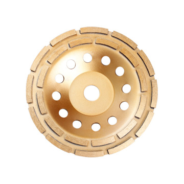 Professional 100-230mm Double Row Diamond Cup Grinding Wheel for Efficient Granite, Marble, and Concrete Floor Finishing