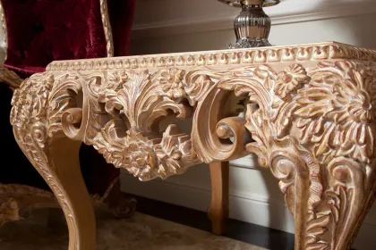 Antique gilt wood hall table louis xv table, marquetry furniture