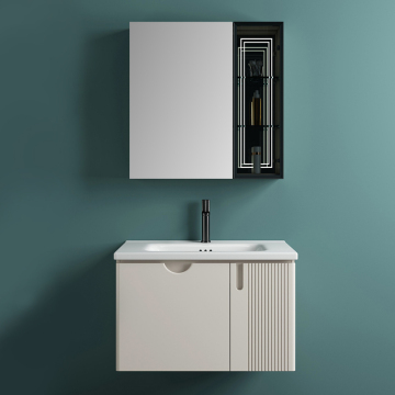 Modern Wood Bathroom Cabinet Set - European Style Wall-Mounted Basin Suite