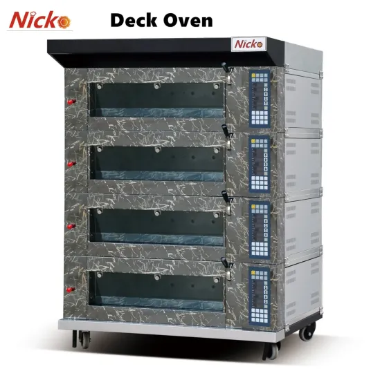 Baking Machine 4 Deck 8 Tray Gas Oven for Toast