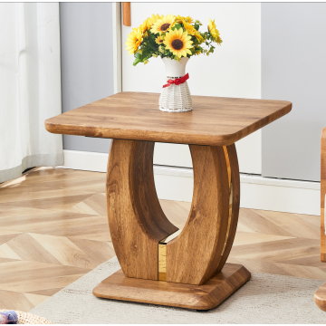 Corner Wooden Coffee Table Modern Design
