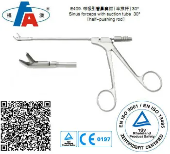 Sinus forceps with suction tube Nose instruments ENT instruments