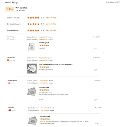 Adhesive Paper for Dust Removal - DCR Sticky Pad