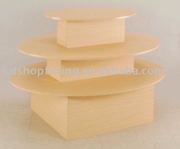 wooden display table