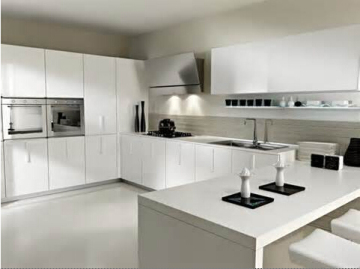 White Modern Laminate Suit Your Lifestyle Kitchen Cabinet