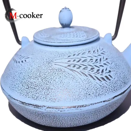 Japanese Cast Iron Teapot with Stainless Steel Kung Fu Infuser for Oolong Tea