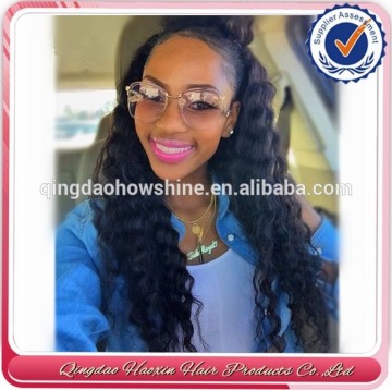 Wholesale most popular factory price brazilian human hair half head wig