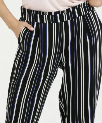 Elastic On the Waist Casual Pants Trouser