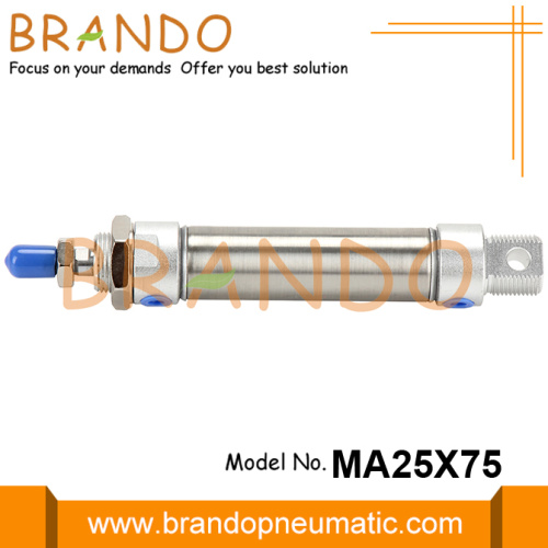 Model MA25X75SCA roestvrijstalen mini-pneumatische cilinder