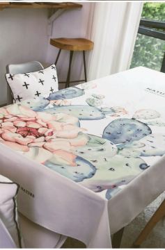 Printed Tablecloth For Home Textiles