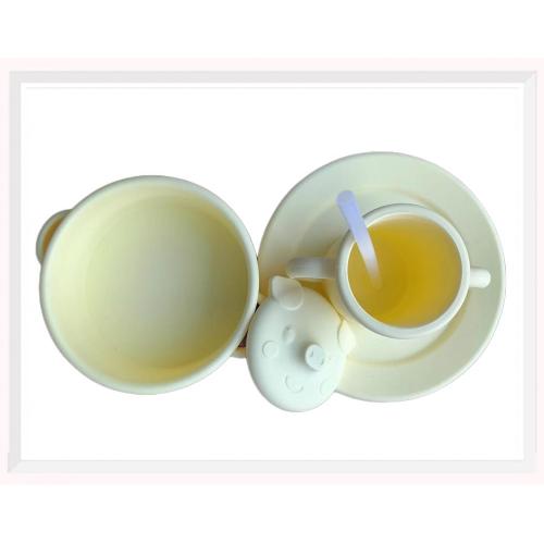 Children's Silicone tableware anti scald and heat insulation