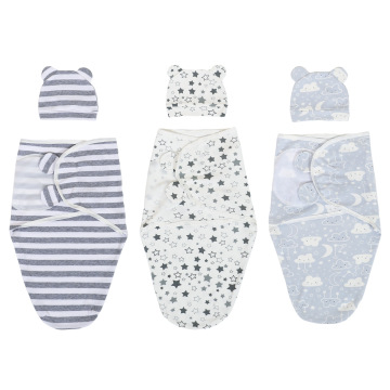 Wholesale Baby Swaddle Sleep Sack with Hat Set - Soft Cotton Wearable